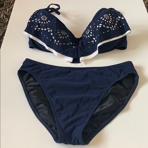 Profile by gottex laser cut swim suit
